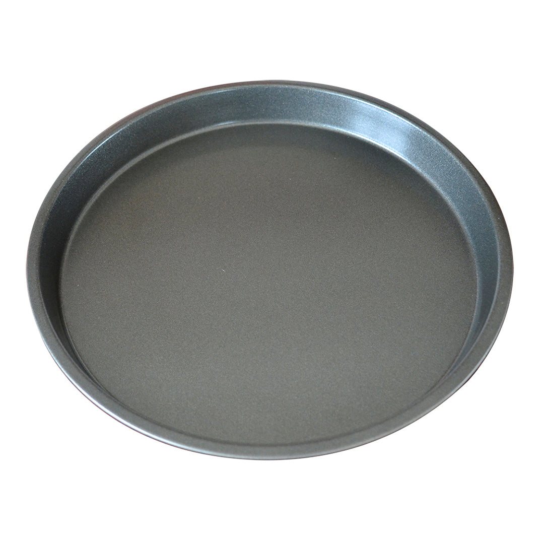 SOGA 2X 9-inch Round Black Steel Non-stick Pizza Tray Oven Baking Plate Pan