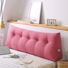 SOGA 180cm Pink Triangular Wedge Bed Pillow Headboard Backrest Bedside Tatami Cushion Home Decor