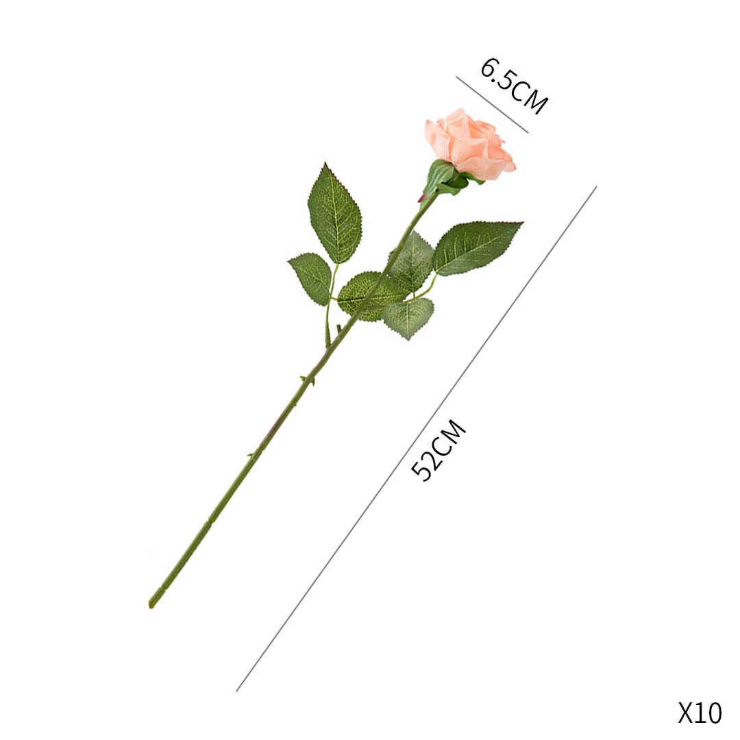 SOGA 20pcs Artificial Silk Flower Fake Rose Bouquet Table Decor Champion