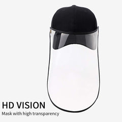 2X Outdoor Protection Hat Anti-Fog Pollution Dust Saliva Protective Cap Full Face HD Shield Cover Kids Red