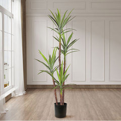 SOGA 2X 180cm Artificial Natural Green Dracaena Yucca Tree Fake Tropical Indoor Plant Home Office Decor