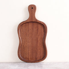 SOGA 18cm Brown Wooden Serving Tray Board Paddle with Handle Home Decor