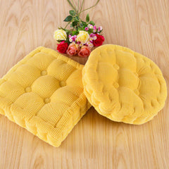SOGA 2X Yellow Square Cushion Soft Leaning Plush Backrest Throw Seat Pillow Home Office Decor