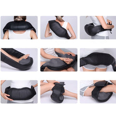 SOGA 2X Electric Kneading Back Neck Shoulder Massage Arm Body Massager Black