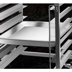 SOGA 2X Gastronorm Trolley 7 Tier Stainless Steel Bakery Trolley Suits 60x40cm Tray with Working Surface