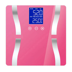 SOGA 2X Glass LCD Digital Body Fat Scale Bathroom Electronic Gym Water Weighing Scales Black