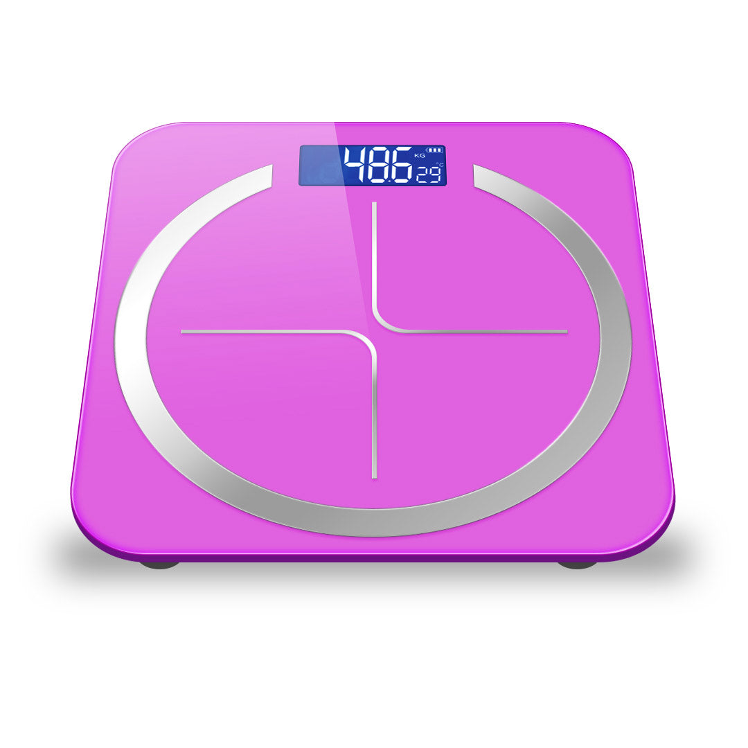SOGA 180kg Glass LCD Digital Fitness Weight Bathroom Body Electronic Scales Pink