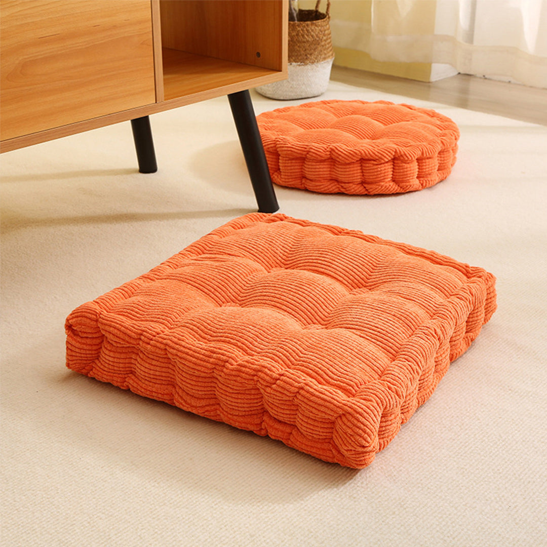 SOGA 2X Orange Square Cushion Soft Leaning Plush Backrest Throw Seat Pillow Home Office Decor