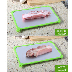 SOGA Kitchen Fast Defrosting Tray The Safest Way to Defrost Meat or Frozen Food