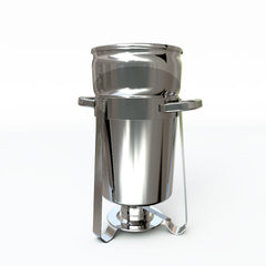 SOGA 7L Round Stainless Steel Soup Warmer Marmite Chafer Full Size Catering Chafing Dish
