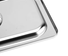SOGA 4X Gastronorm GN Pan Lid Full Size 1/3 Stainless Steel Tray Top Cover