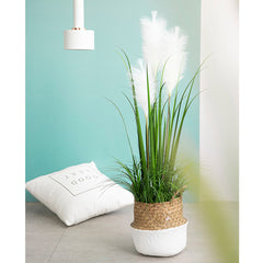 SOGA 150cm Green Artificial Indoor Potted Reed Grass Tree Fake Plant Simulation Decorative