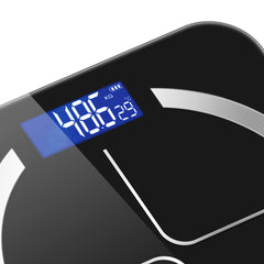 SOGA 180kg Glass LCD Digital Fitness Weight Bathroom Body Electronic Scales Black