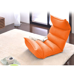 SOGA 4X Foldable Tatami Floor Sofa Bed Meditation Lounge Chair Recliner Lazy Couch Orange