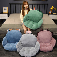 SOGA 2X Purple Crab Shape Cushion Soft Leaning Bedside Pad Sedentary Plushie Pillow Home Decor