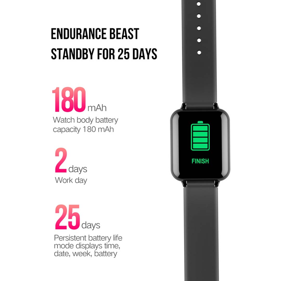 SOGA 2x Waterproof Fitness Smart Wrist Watch Heart Rate Monitor Tracker White