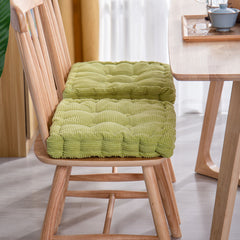 SOGA Green Square Cushion Soft Leaning Plush Backrest Throw Seat Pillow Home Office Sofa Decor