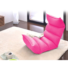 SOGA 4X Foldable Tatami Floor Sofa Bed Meditation Lounge Chair Recliner Lazy Couch Pink