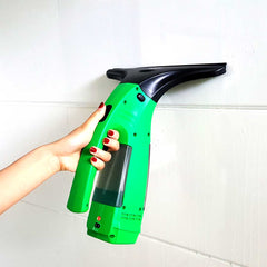 Electric Window Cleaner Wiper Green Bathroom Shower Squeegee Glass Screen Tile Car Green