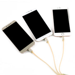 3 in 1 Micro Usb Lightning Type C Date Charge Sync Cable Black For iPhone Samsung