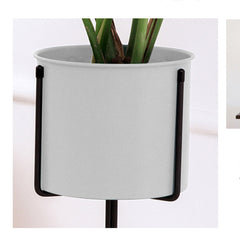 SOGA 80cm Tripod Flower Pot Plant Stand with White Flowerpot Holder Rack Indoor Display