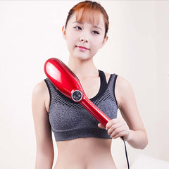 SOGA 2X 6 Heads Portable Handheld Massager Soothing Stimulate Blood Flow Red