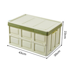 SOGA 2X 30L Collapsible Car Trunk Storage Multifunctional Foldable Box Green