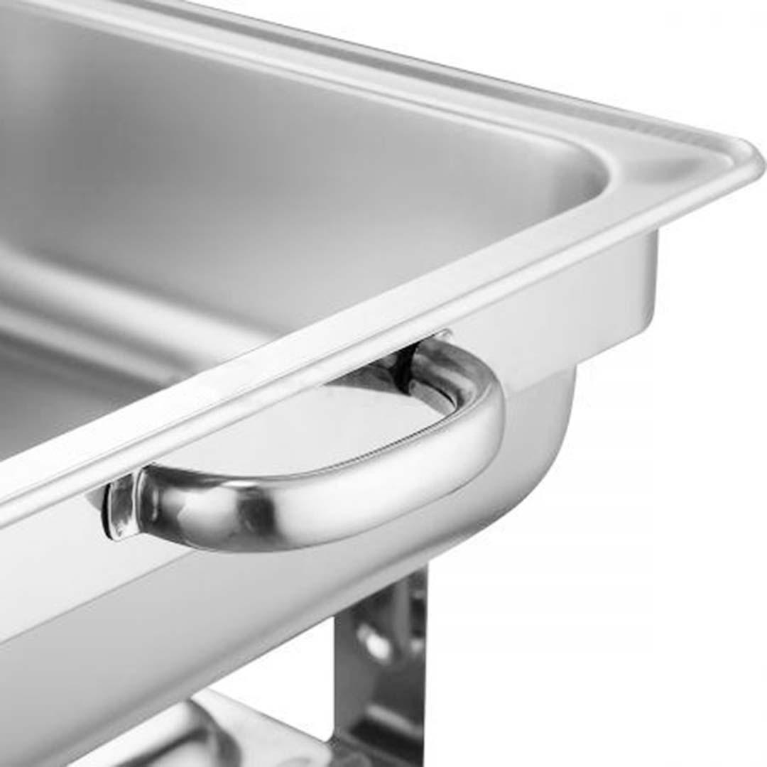 SOGA 2X 9L Stainless Steel Full Size Roll Top Chafing Dish Food Warmer