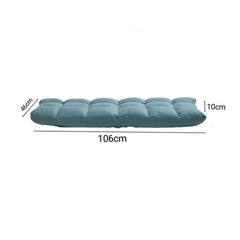 SOGA 4X Green Lounge Floor Recliner Adjustable Gaming Sofa Bed Foldable Indoor Outdoor Backrest Seat Home Office Decor