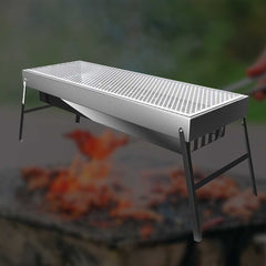 SOGA Stainless Steel Skewer Charcoal BBQ With Grill