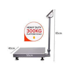SOGA 300kg Electronic Digital Platform Scale Computing Shop Postal Weight Black