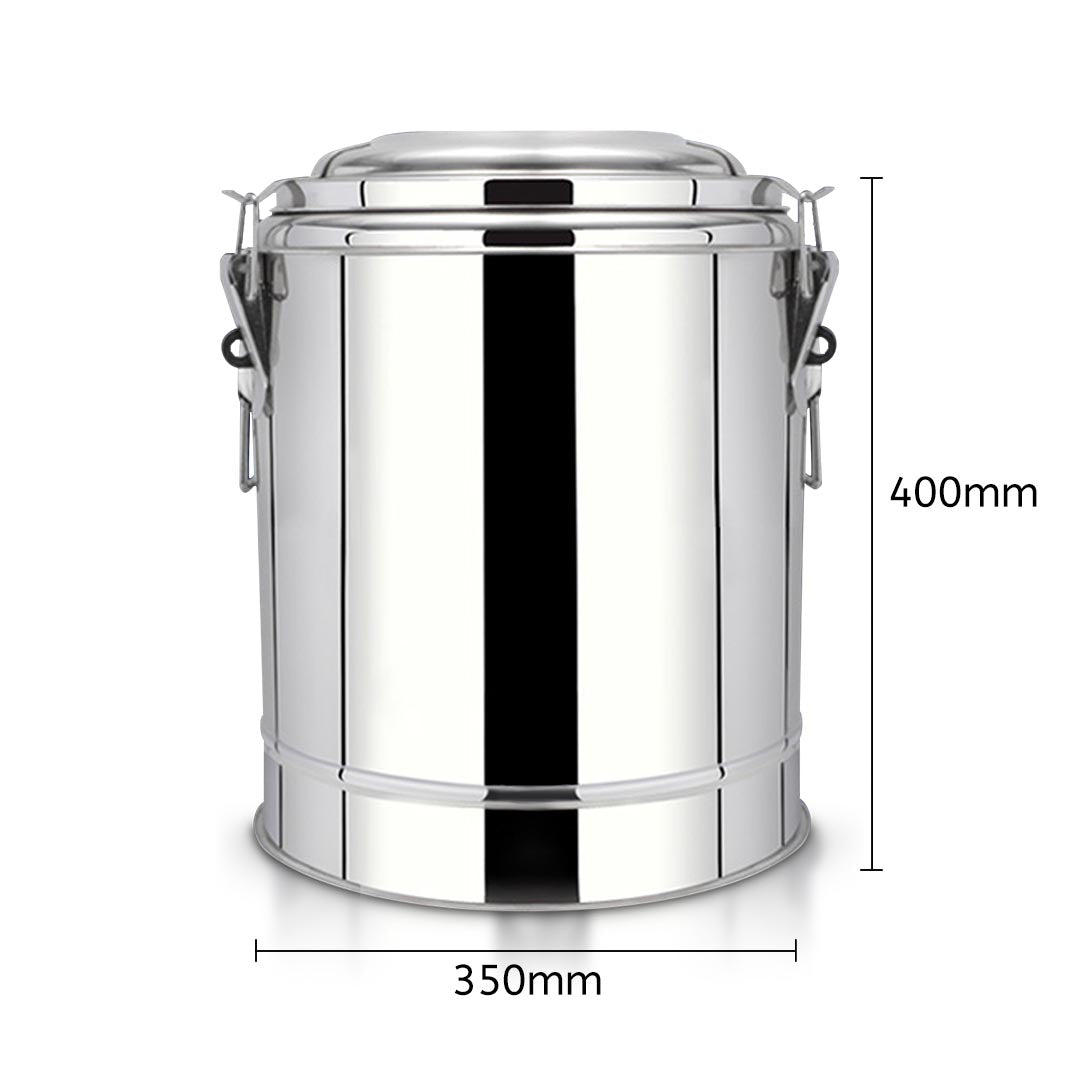 SOGA 2X 30L Stainless Steel Insulated Stock Pot Hot & Cold Beverage Container