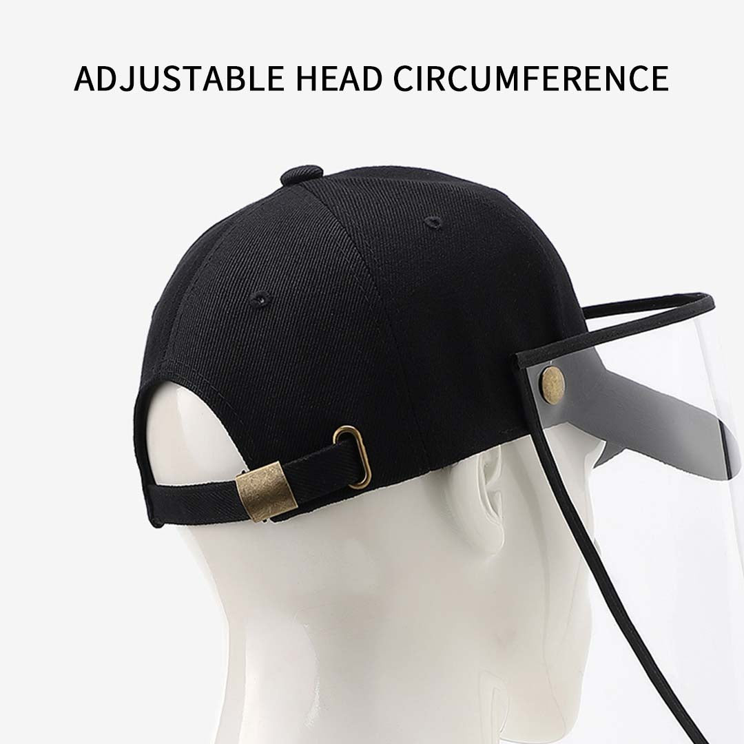 Outdoor Protection Hat Anti-Fog Pollution Dust Saliva Protective Cap Full Face HD Shield Cover Adult White