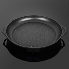 SOGA 2X Portable Korea BBQ Butane Gas Stove Stone Grill Pot Non Stick Coated Round Plate