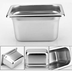 SOGA Gastronorm GN Pan Full Size 1/1 GN Pan 20cm Deep Stainless Steel Tray With Lid
