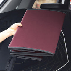 SOGA 4X  Leather Car Boot Collapsible Foldable Trunk Cargo Organizer Portable Storage Box Red Small