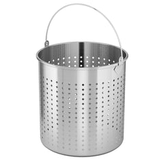 SOGA 2X 12L 18/10 Stainless Steel Perforated Stockpot Basket Pasta Strainer with Handle