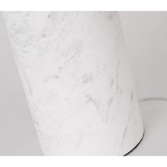 SOGA 4X 60cm White Marble Bedside Modern Desk Table Lamp Living Room Shade with Cylinder Base