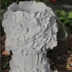 SOGA 2X Resin Grey Creative Goddess Head Statue Planter Bonsai Flower Succulent Pot Decor