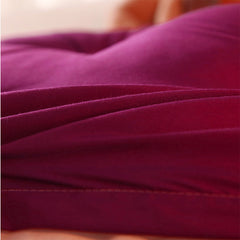 SOGA 150cm Burgundy Princess Bed Pillow Headboard Backrest Bedside Tatami Sofa Cushion with Ruffle Lace Home Decor