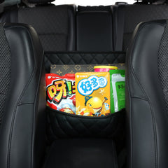 SOGA 2X Black Leather Car Storage Portable Hanging Organizer Backseat Multi-Purpose Interior Accessories Bag