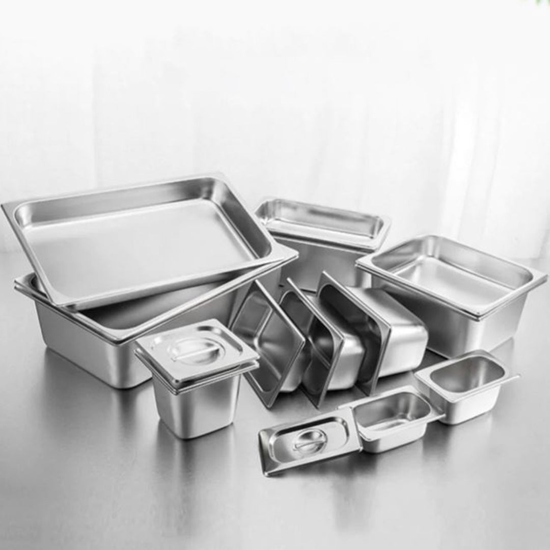 SOGA 6X Gastronorm GN Pan Full Size 1/1 GN Pan 2cm Deep Stainless Steel Tray