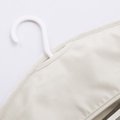 SOGA 2X Beige Double Sided Hanging Storage Bag Underwear Bra Socks Mesh Pocket Hanger Home Organiser