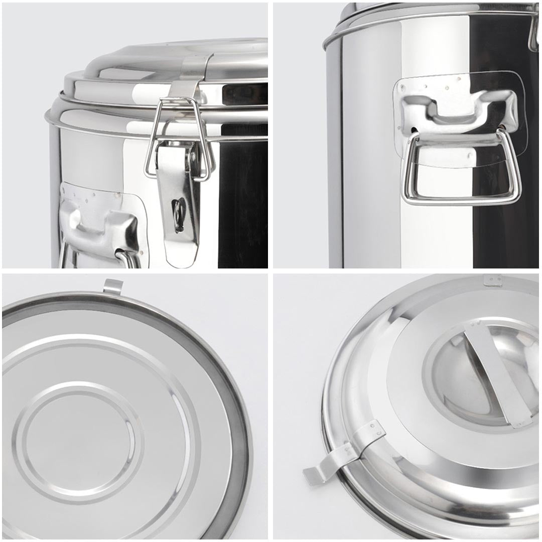SOGA 35L Stainless Steel Insulated Stock Pot Hot & Cold Beverage Container