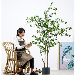 SOGA 120cm Green Artificial Indoor Watercress Tree Fake Plant Simulation Decorative