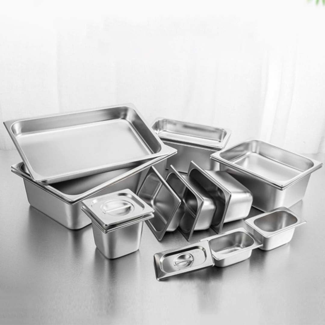 SOGA Gastronorm GN Pan Full Size 1/2 GN Pan 20cm Deep Stainless Steel Tray