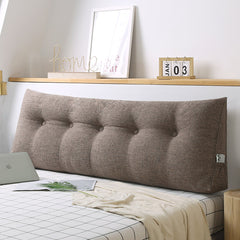 SOGA 180cm Coffee Triangular Wedge Bed Pillow Headboard Backrest Bedside Tatami Cushion Home Decor