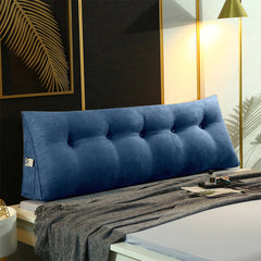 SOGA 180cm Blue Triangular Wedge Bed Pillow Headboard Backrest Bedside Tatami Cushion Home Decor