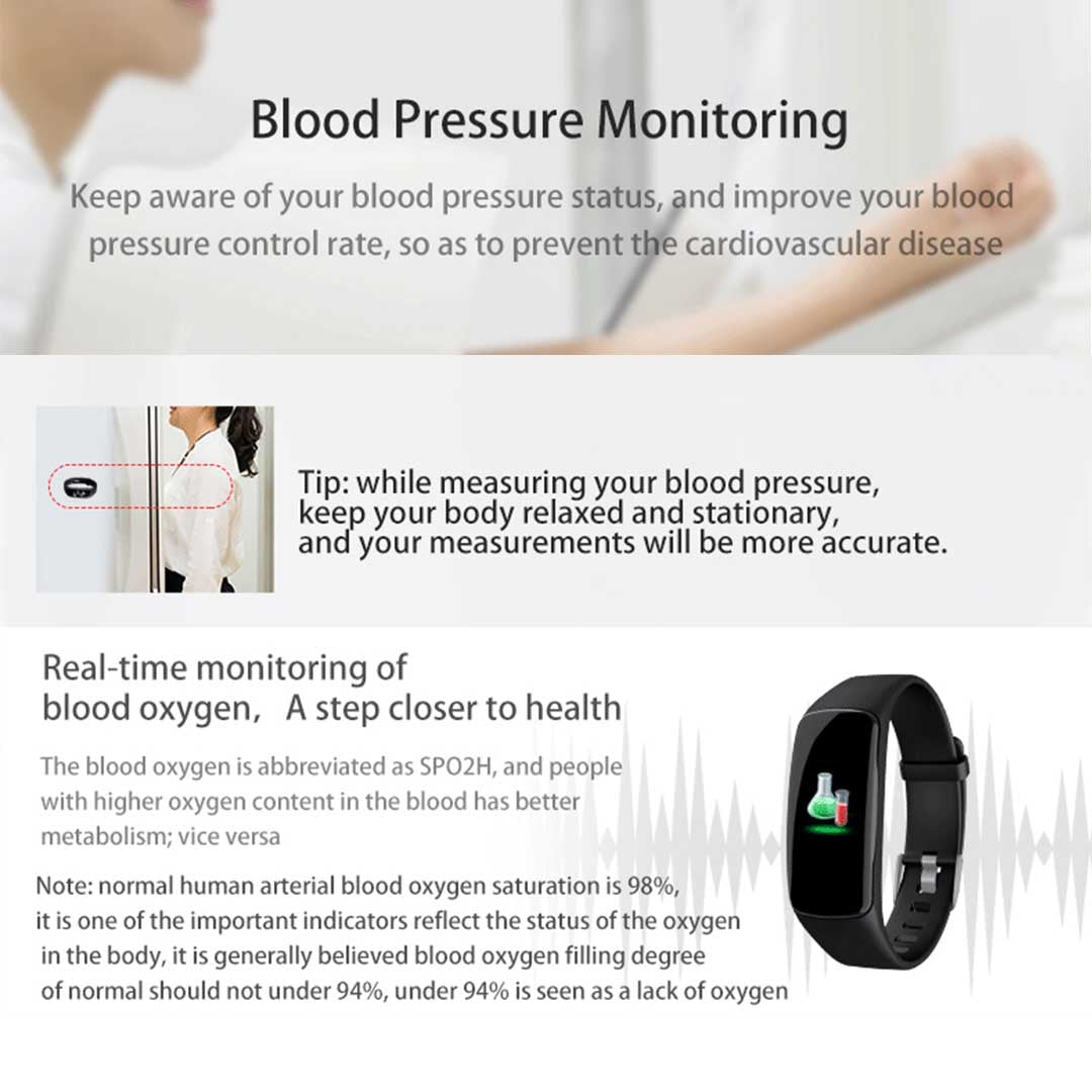 Fitness Watch - SOGA Sport Monitor Wrist Touch Fitness Tracker Smart Watch Black