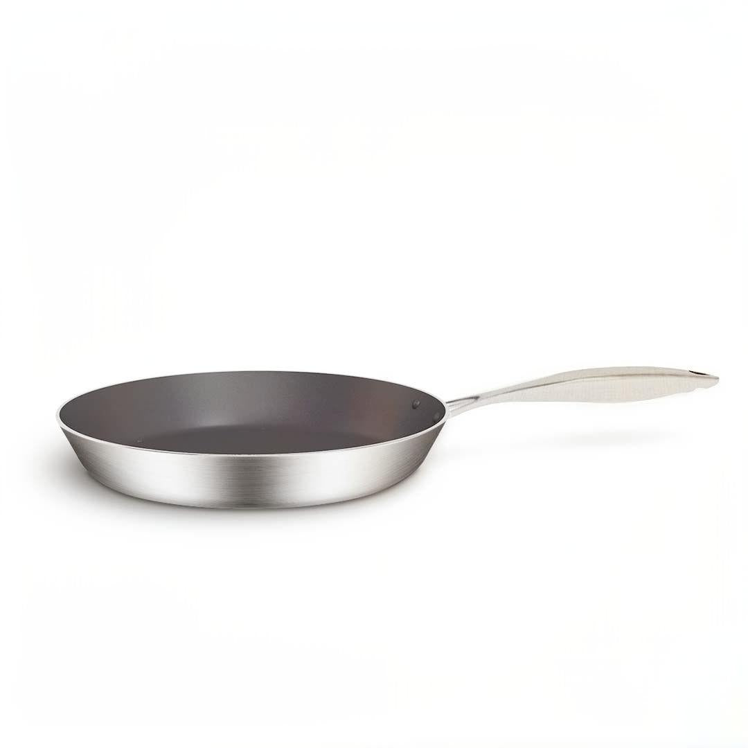 SOGA Stainless Steel Fry Pan 20cm 26cm Frying Pan Skillet Induction Non Stick Interior FryPan